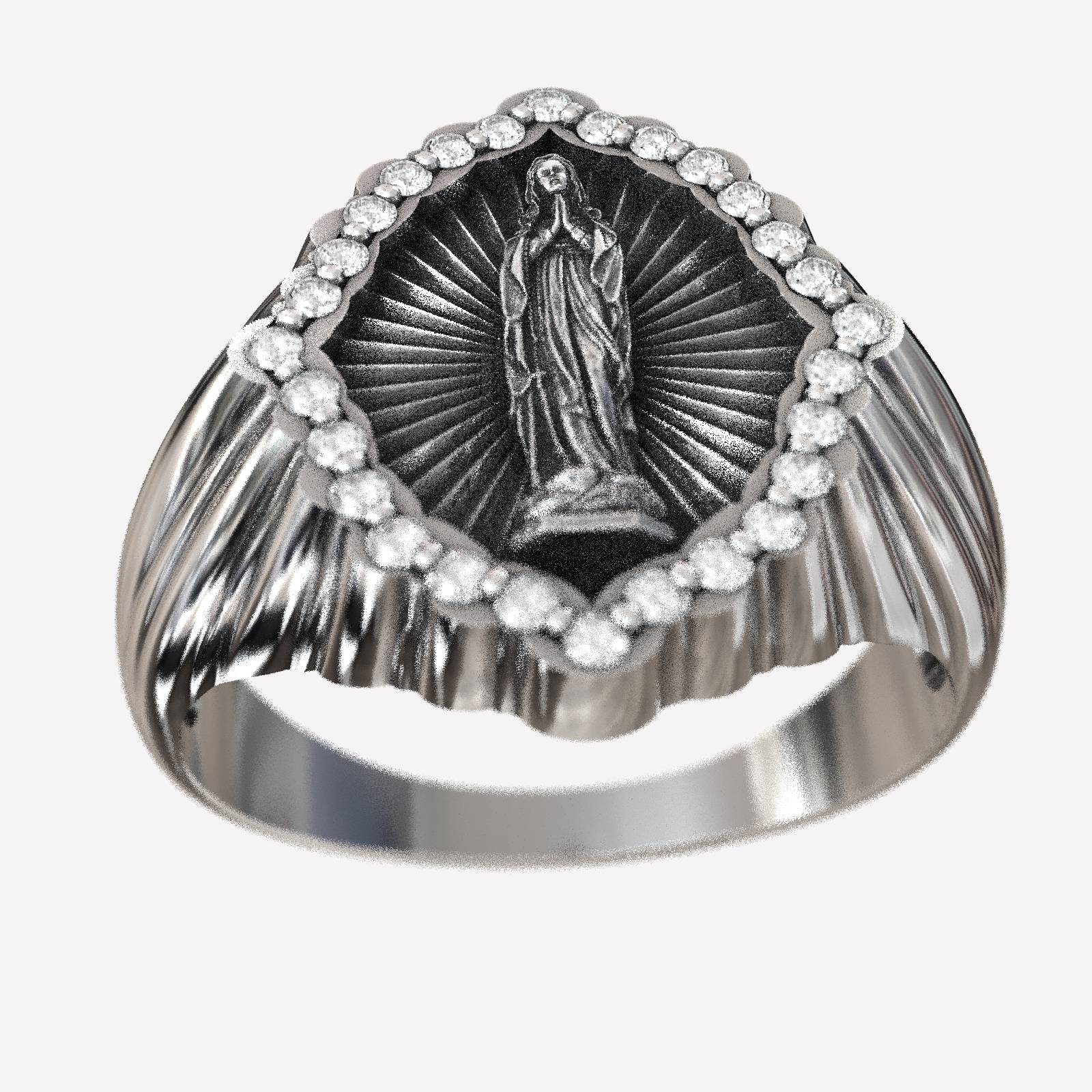 Elegant Chevalier Virgin Mary Ring