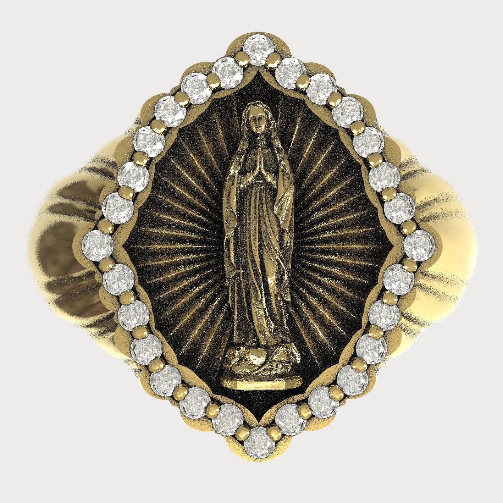 Elegant Chevalier Virgin Mary Ring