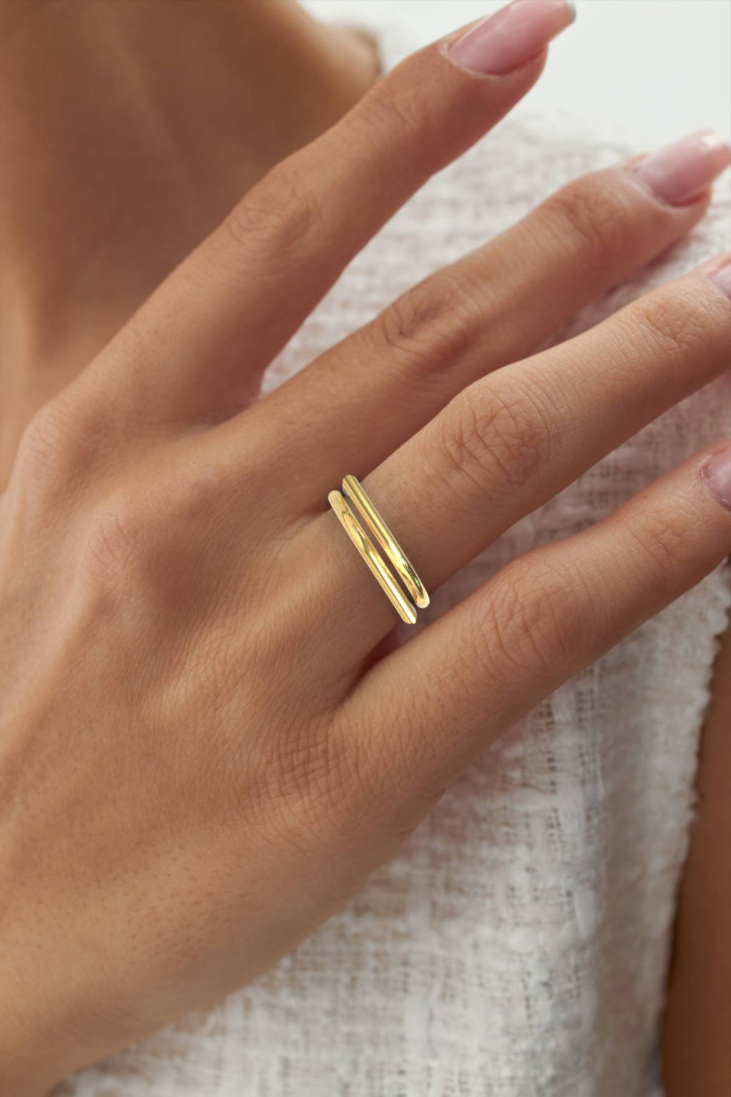 Women Geometric Elegant SilverRing