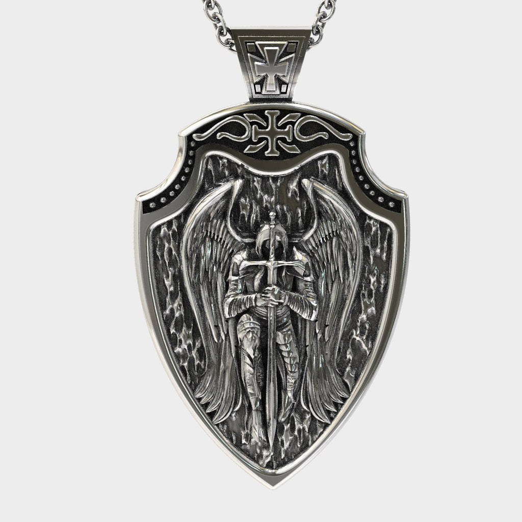 St Michael Religious Shield Pendant