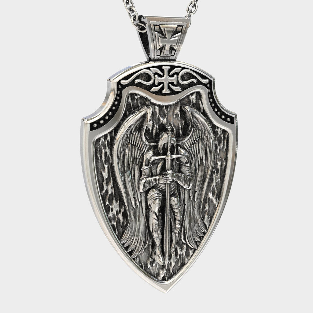 St Michael Religious Shield Pendant