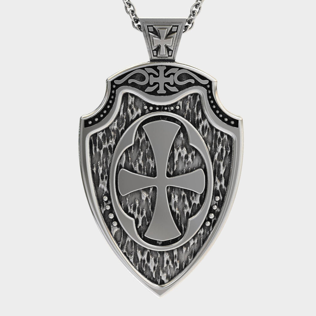 St Michael Religious Shield Pendant